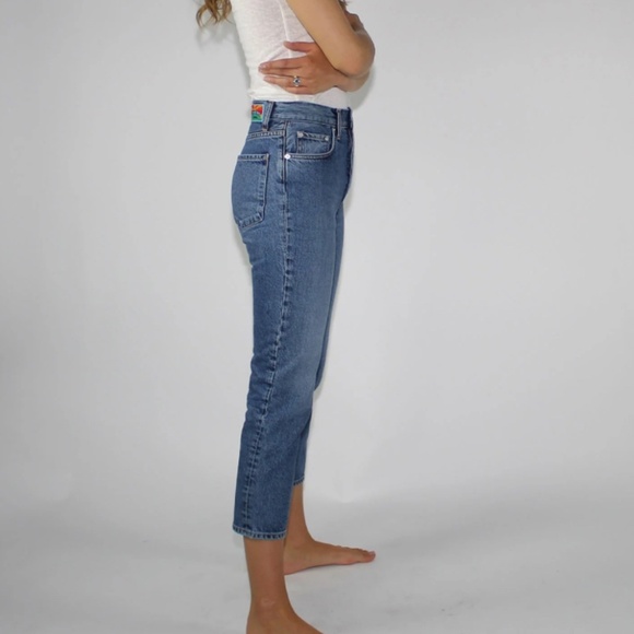 NWT DAILY BLUE/  Adriano Goldschmied JEAN HYPE IN Tempest Distressed SZ 24 - Picture 12 of 13